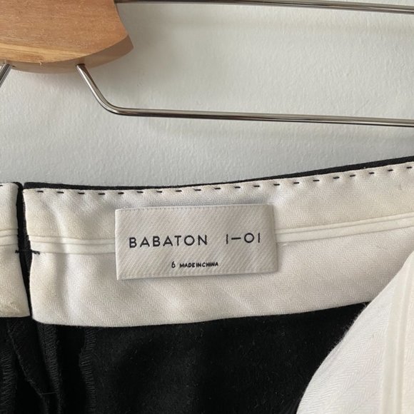 Babaton Black Wide Leg Trousers - Picture 6 of 7